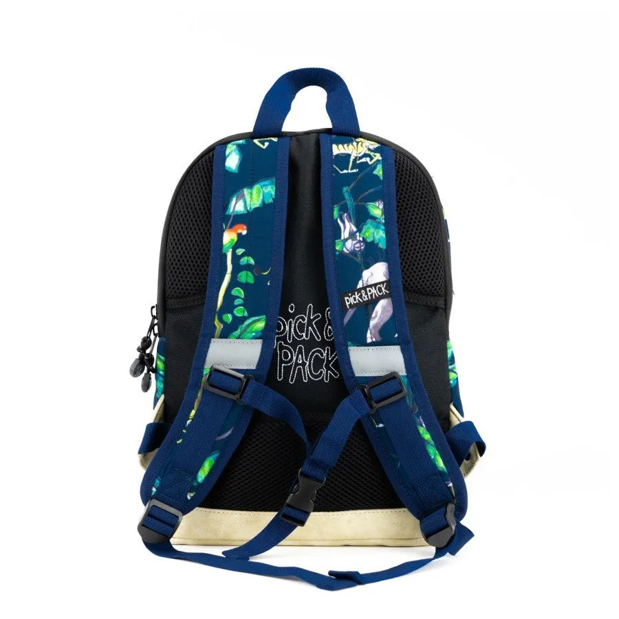 Happy Jungle Backpack M Navy
