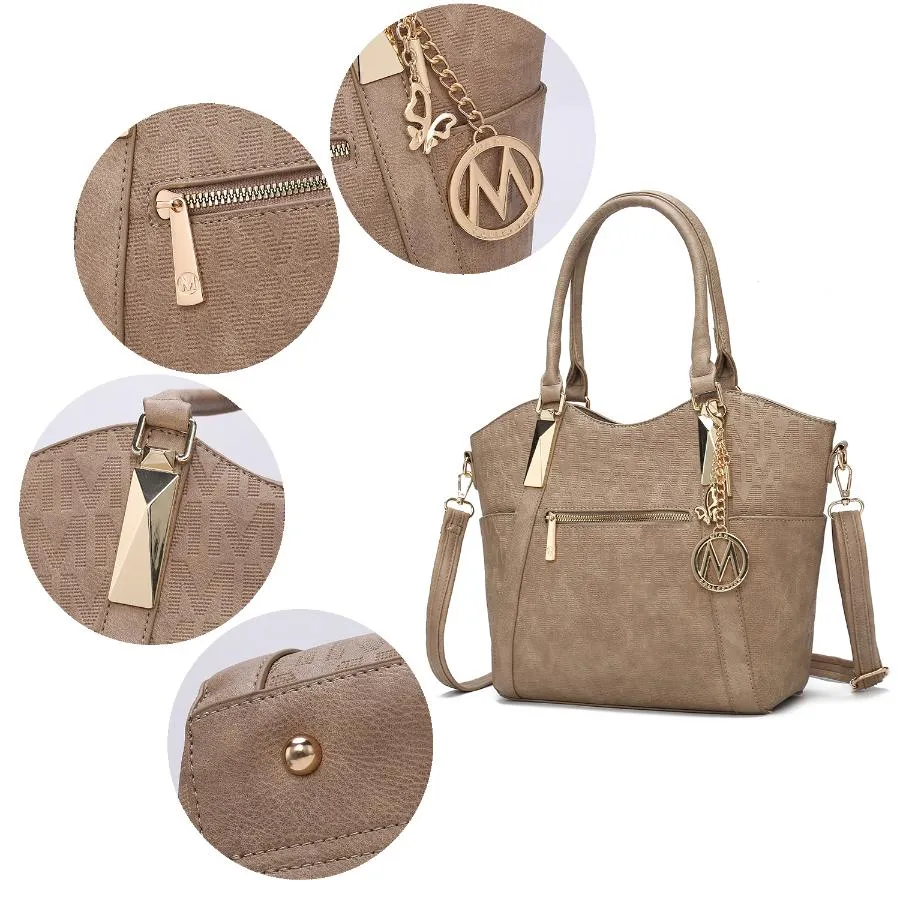 Hazel Vegan Leather Womens Tote Handbag