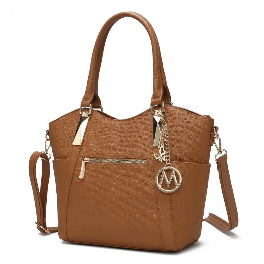 Hazel Vegan Leather Womens Tote Handbag