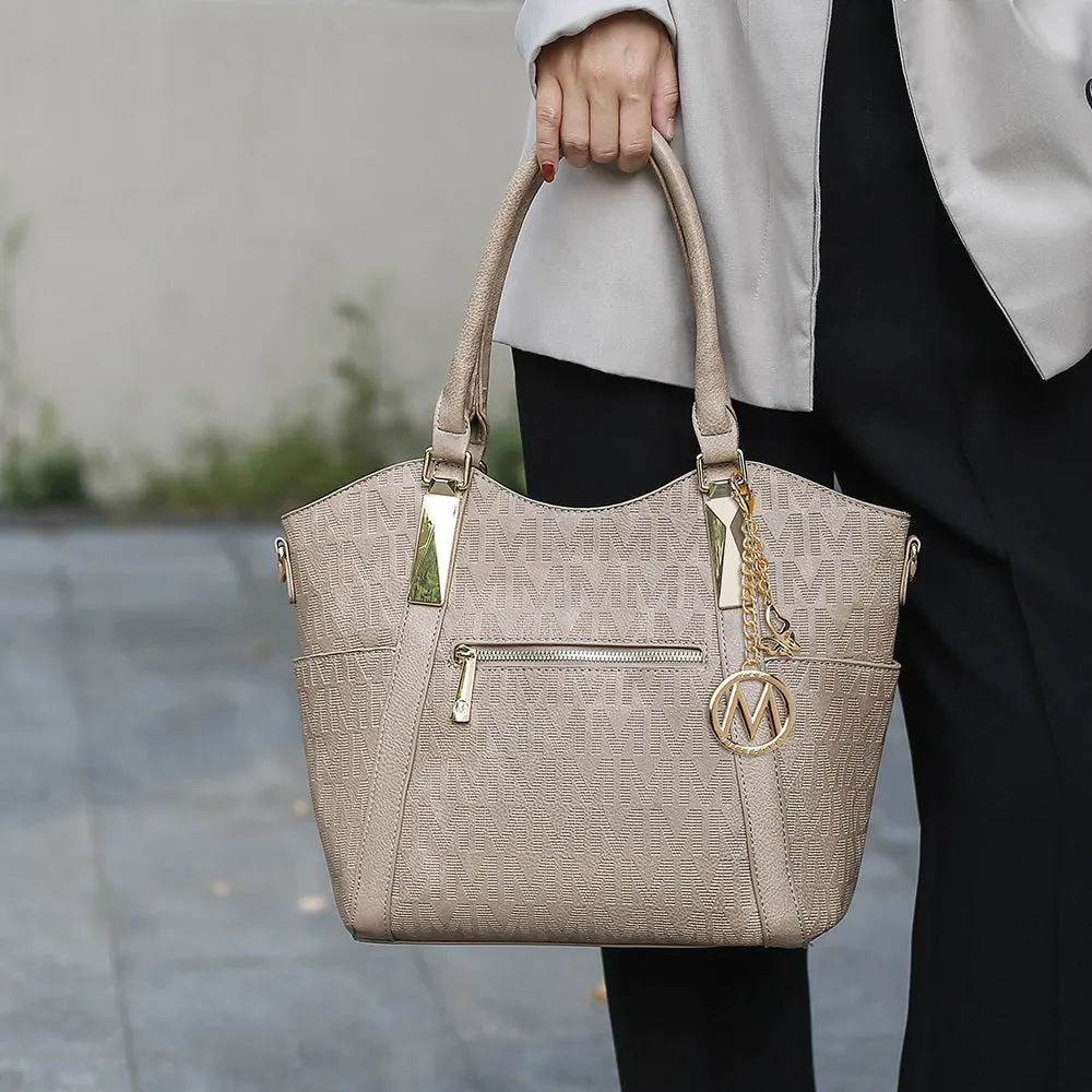 Hazel Vegan Leather Womens Tote Handbag