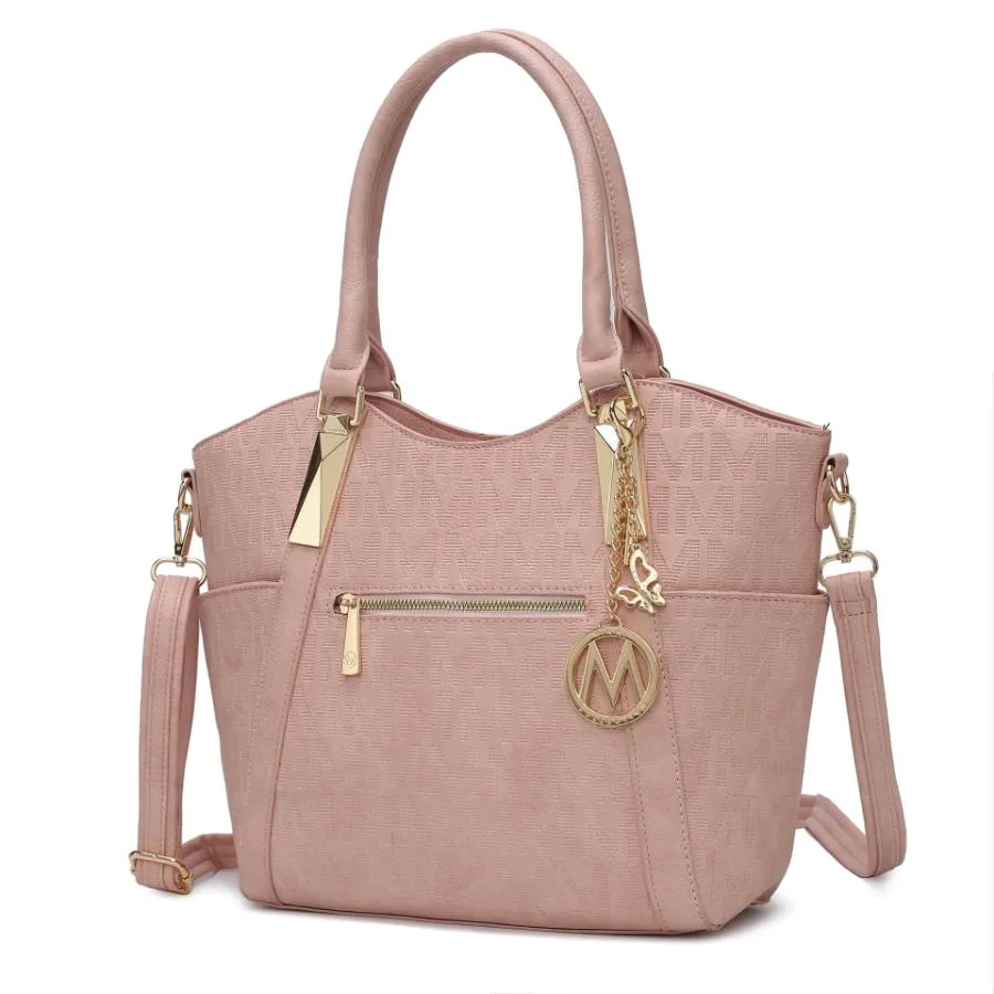 Hazel Vegan Leather Womens Tote Handbag