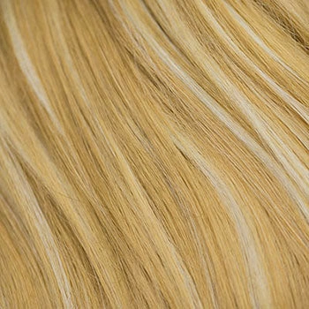 High crown long, layered half wig and volume ring: Helena