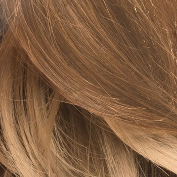 High crown long, layered half wig and volume ring: Helena