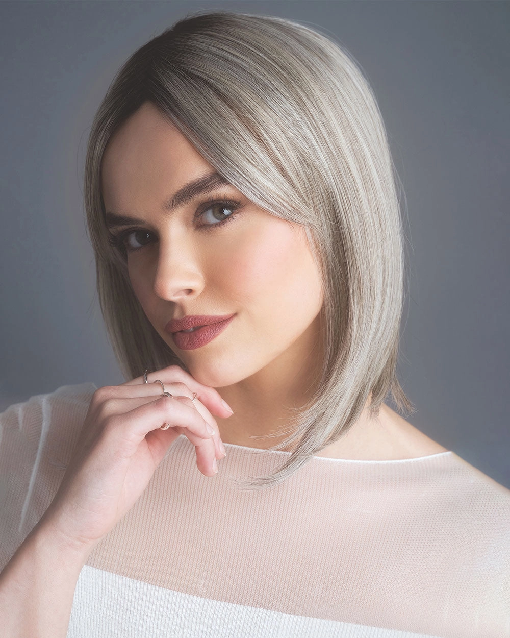 High Heat Mid Straight Topper | Monofilament Synthetic Wiglet by Alexander