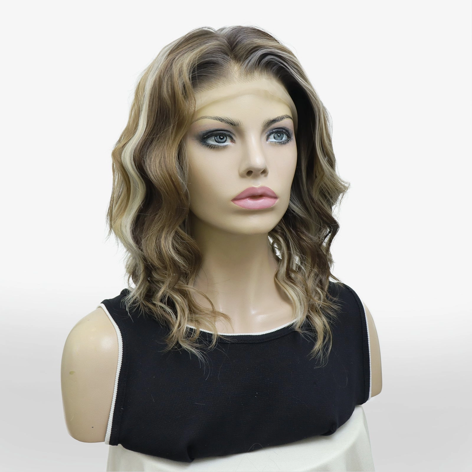 IMstyle Brenda G2 old money vibe brown and blonde color with curly style 16 inches 13*6 lace front wig