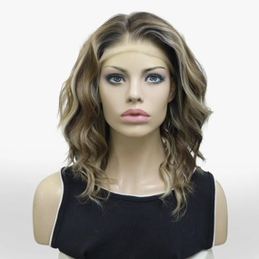 IMstyle Brenda G2 old money vibe brown and blonde color with curly style 16 inches 13*6 lace front wig