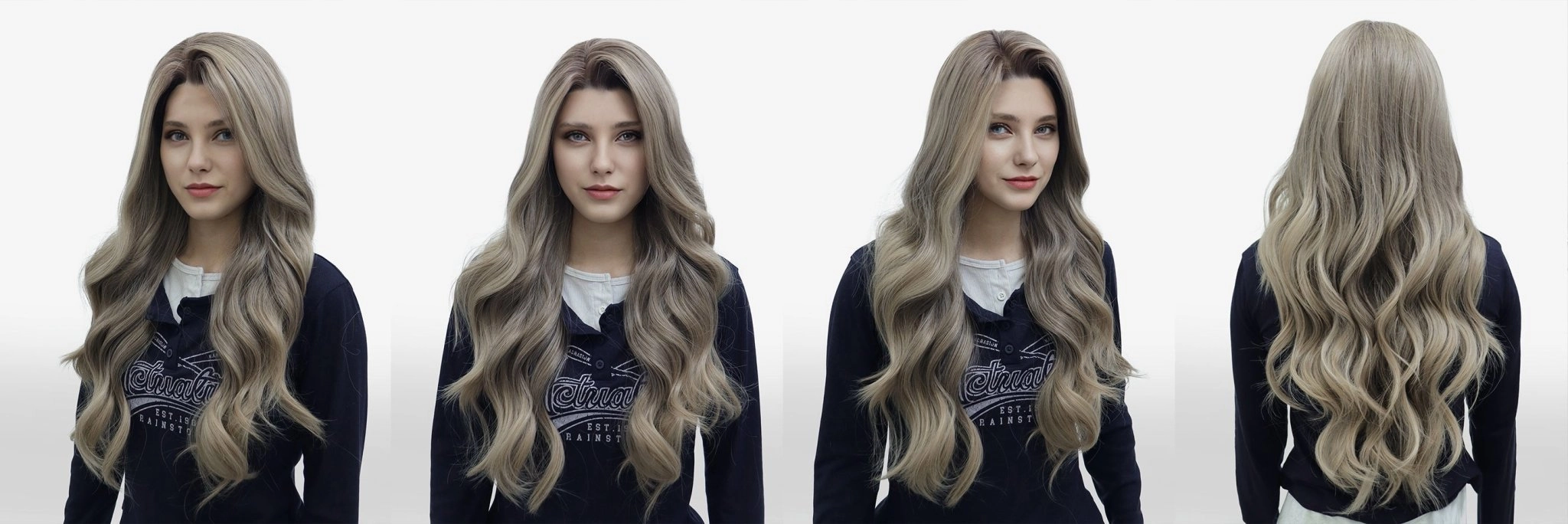 IMstyle Cassie 13*6 lace front wig long layer style ashy blonde N15-2195-D130C13X6