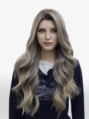 IMstyle Cassie 13*6 lace front wig long layer style ashy blonde N15-2195-D130C13X6
