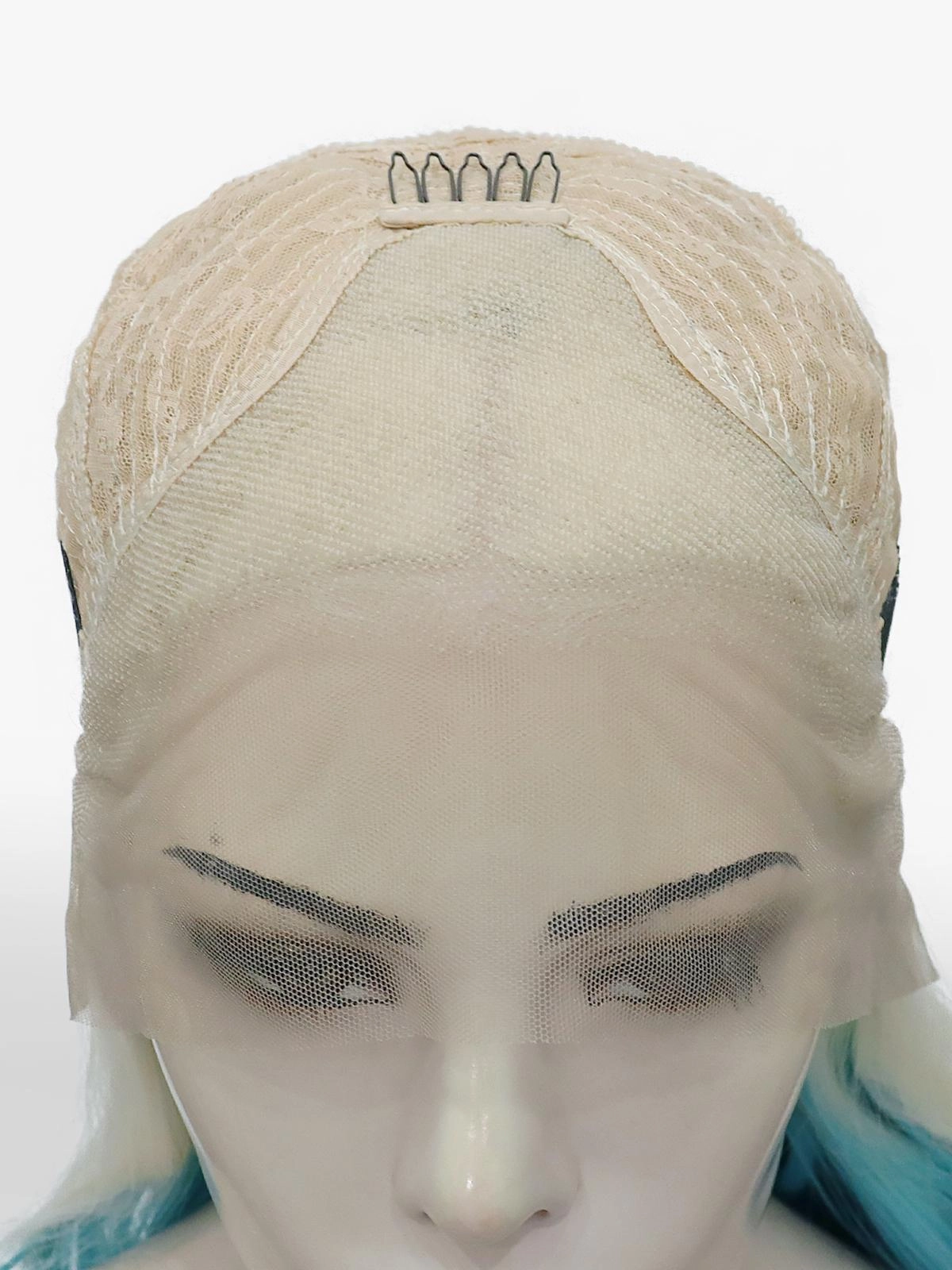 IMstyle Elsa White Blue lace Front Curly wig 13*3 party Holloween wig W207-ELSA(133)