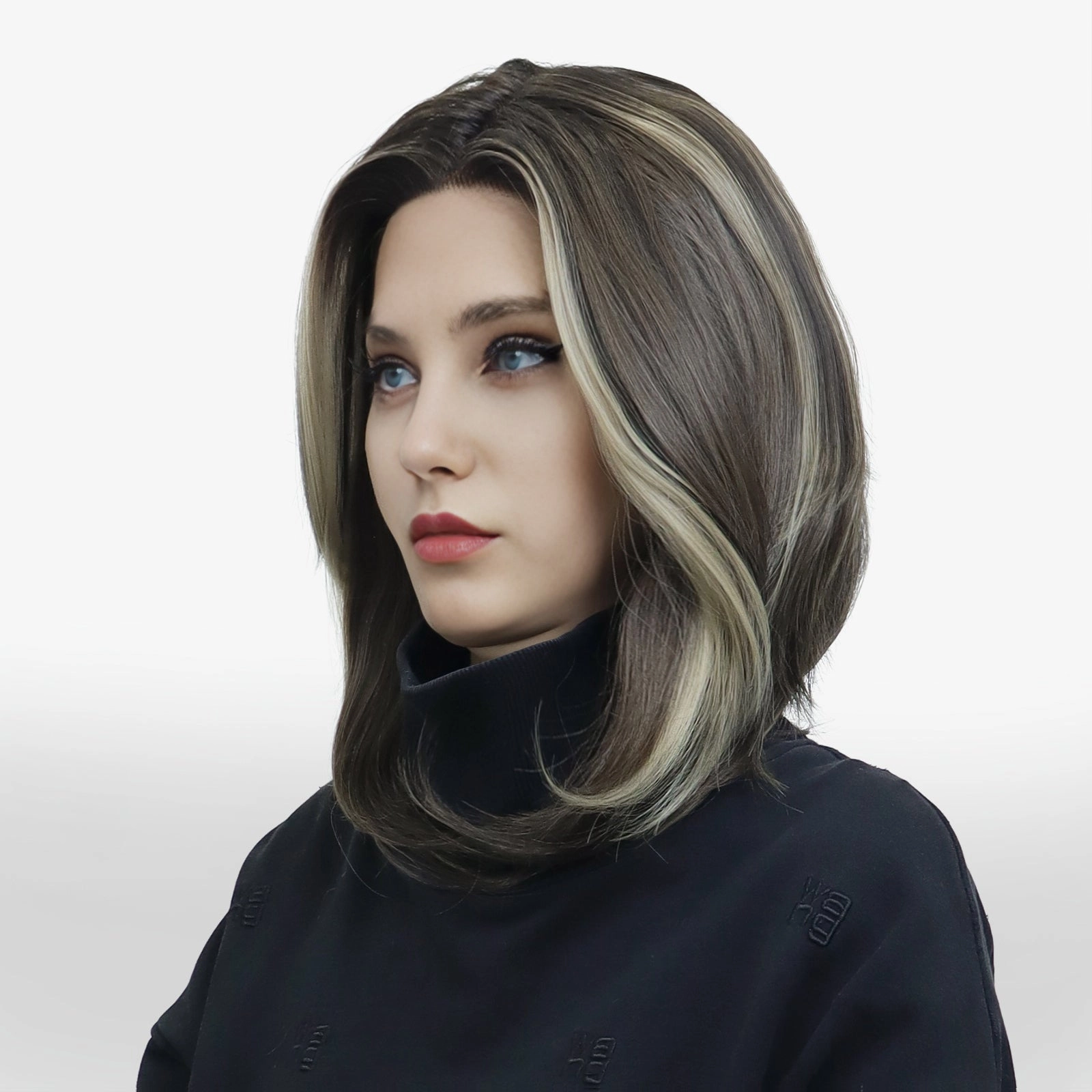 IMstyle Joyce Fall wig middle Lenth Layer cut Brown T part Glueless Soft lace Front wig-TK127-2461 (SharaCollection)