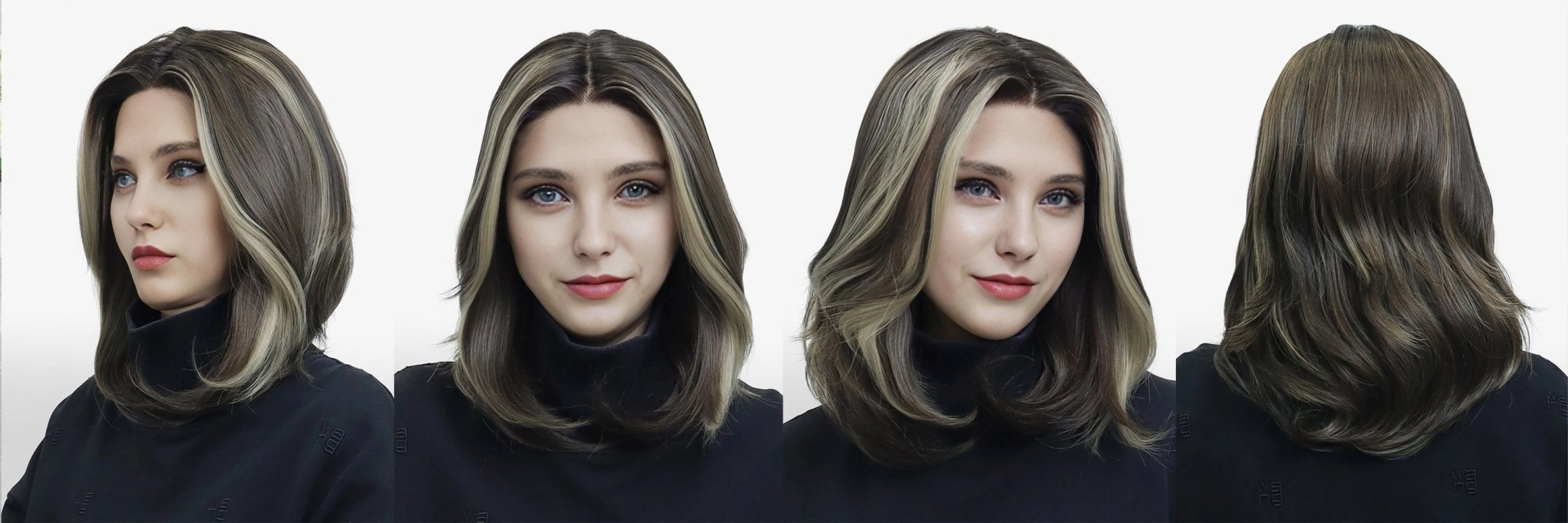IMstyle Joyce Fall wig middle Lenth Layer cut Brown T part Glueless Soft lace Front wig-TK127-2461 (SharaCollection)