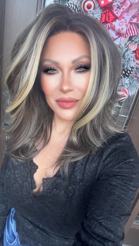 IMstyle Joyce Fall wig middle Lenth Layer cut Brown T part Glueless Soft lace Front wig-TK127-2461 (SharaCollection)