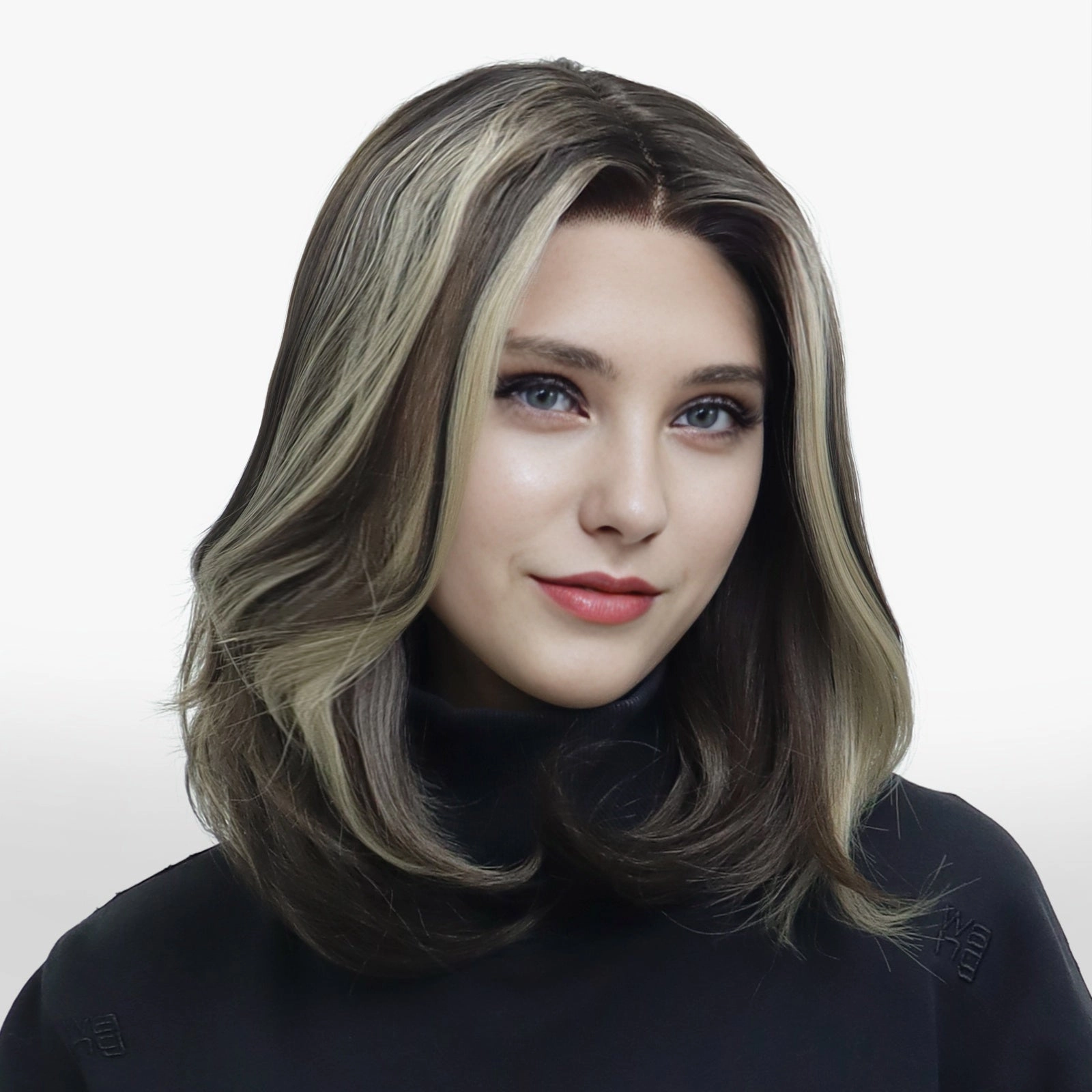 IMstyle Joyce Fall wig middle Lenth Layer cut Brown T part Glueless Soft lace Front wig-TK127-2461 (SharaCollection)