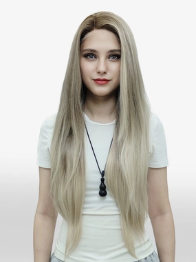 IMstyle Lala Ombre Blonde Straight long Hair 13*4 free Parting lace Wig W216-CF245-C13X4