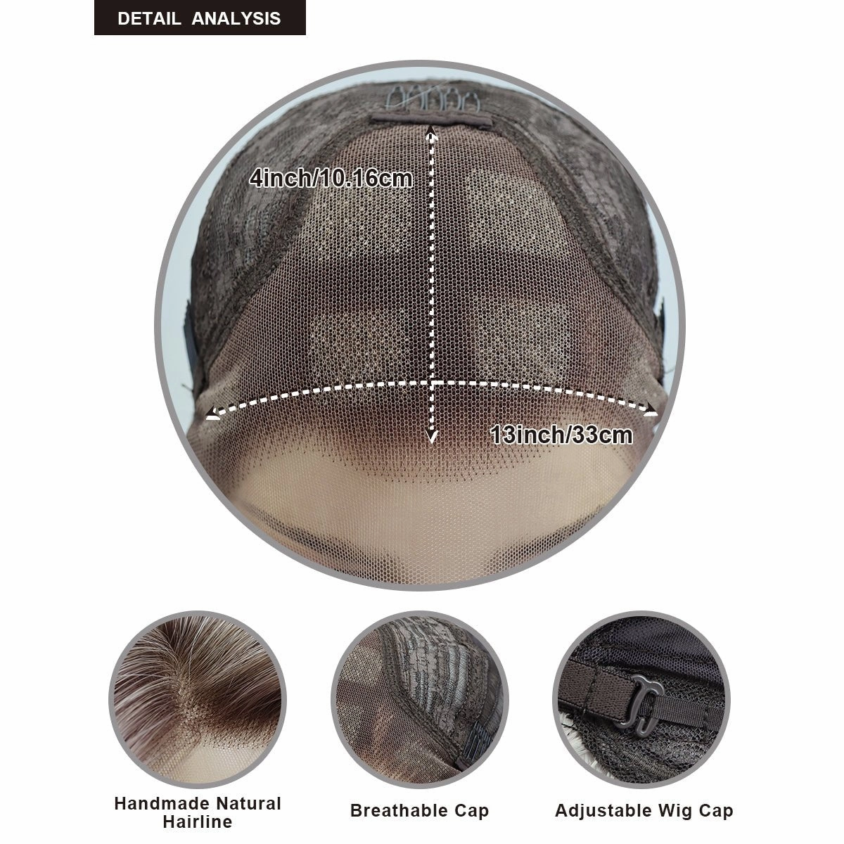 IMstyle Lydia sliver mist color with dark root wolf cut style Glueless 13*4 lace front wigs K141-Y103-60-C13X4