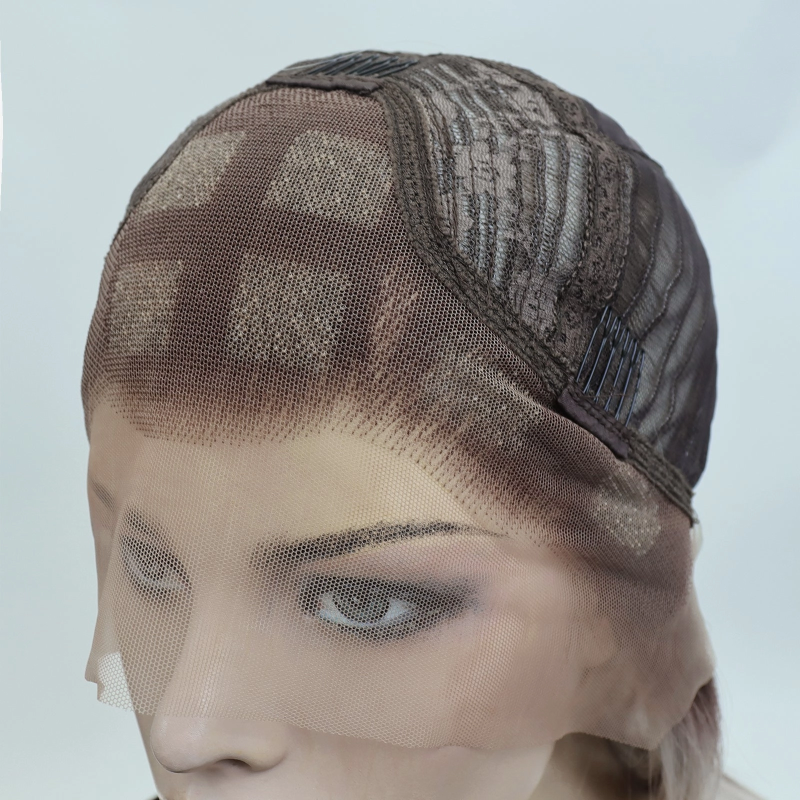 IMstyle Lydia sliver mist color with dark root wolf cut style Glueless 13*4 lace front wigs K141-Y103-60-C13X4