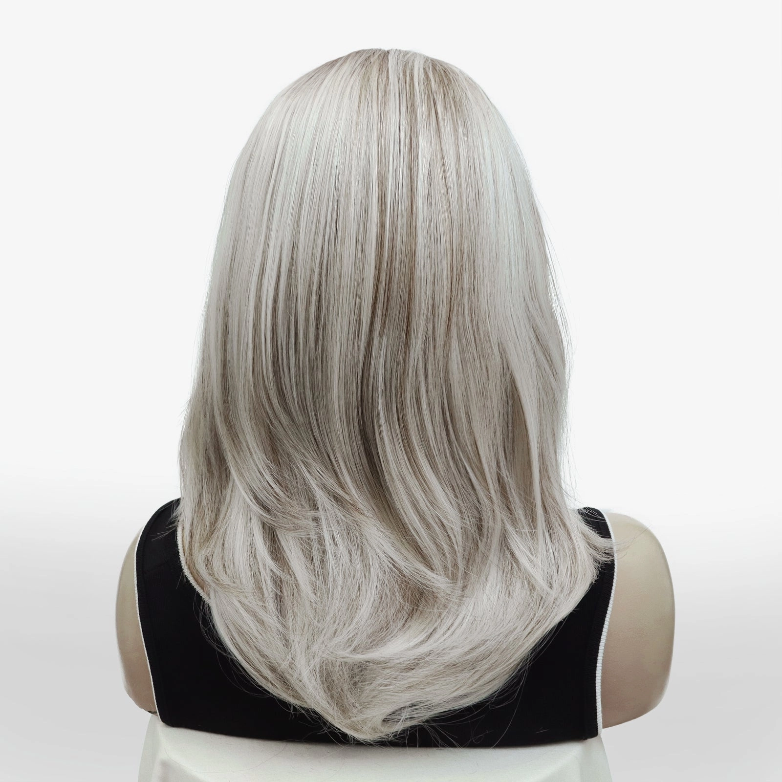 IMstyle Lydia sliver mist color with dark root wolf cut style Glueless 13*4 lace front wigs K141-Y103-60-C13X4