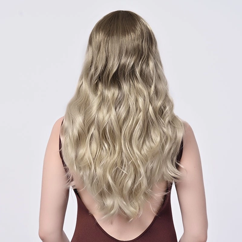 Imstylewigs 26 inches Ombre dark blonde body wavy lace wigs