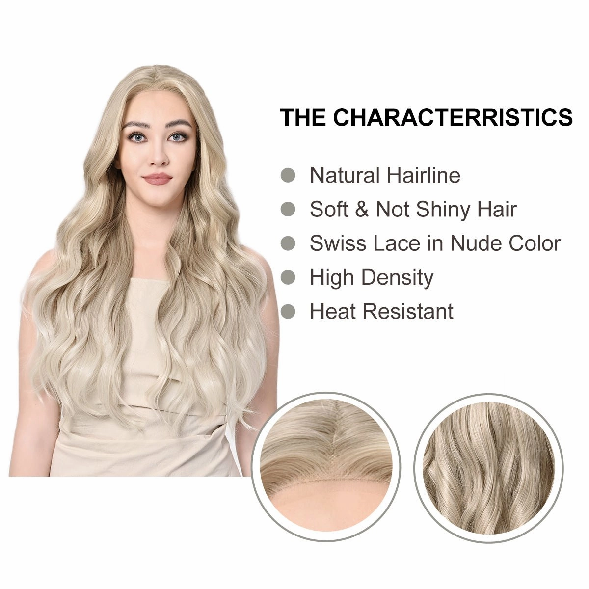Imstylewigs Doris 28 inches Blonde ombre body wave lace wigs