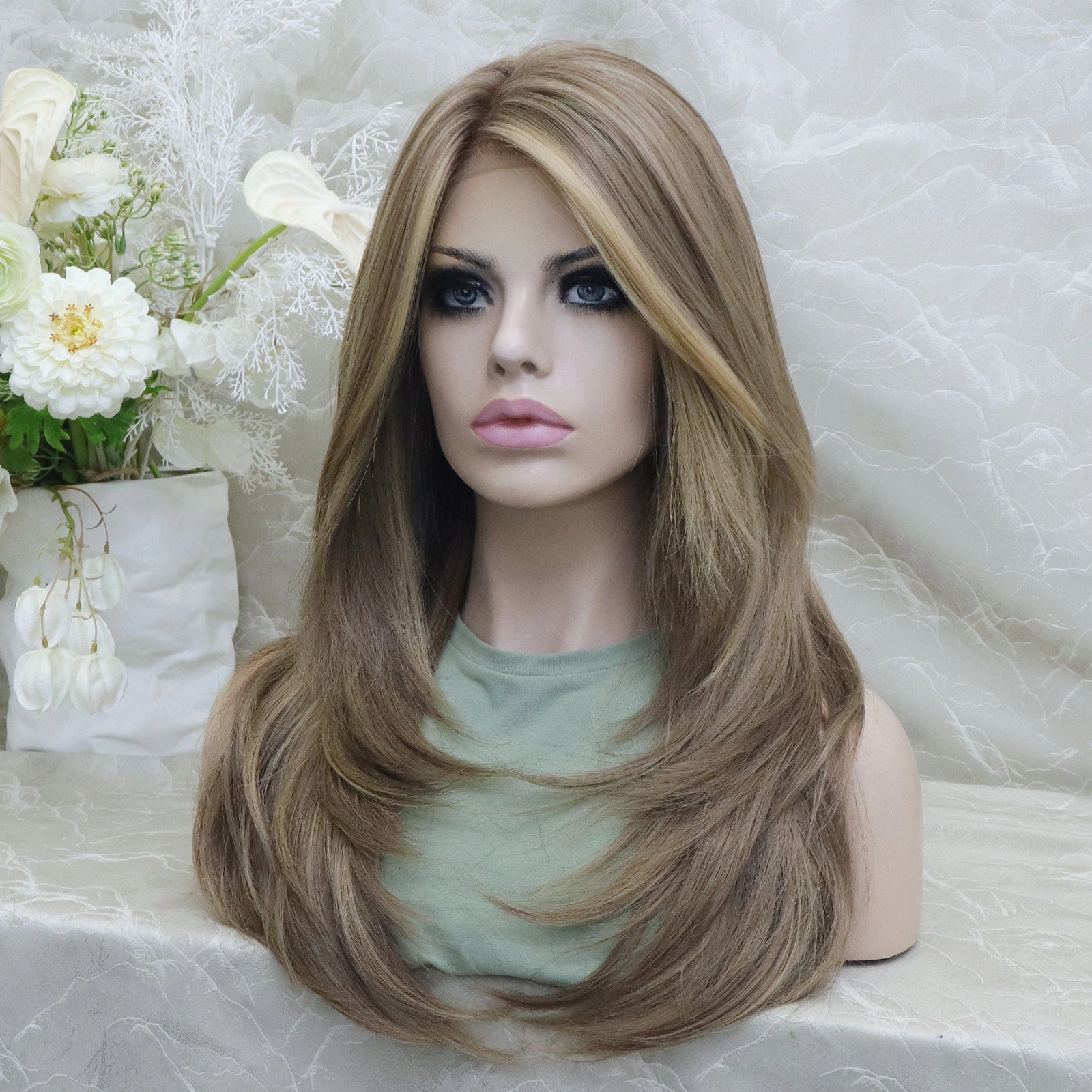 Imstylewigs  Kaylie Mocha Brown  Wolf Cuting Lace Front Wigs