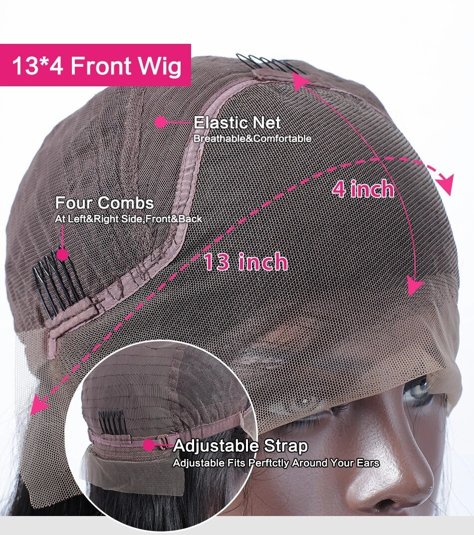 Jane | 13x4 Virgin Human Hair BOB Lace Front Wig | Curly