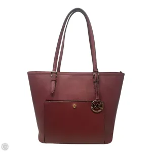 Jet Set Snap Pocket Tote in Brick Designer By Michael Kors  Size: Medium