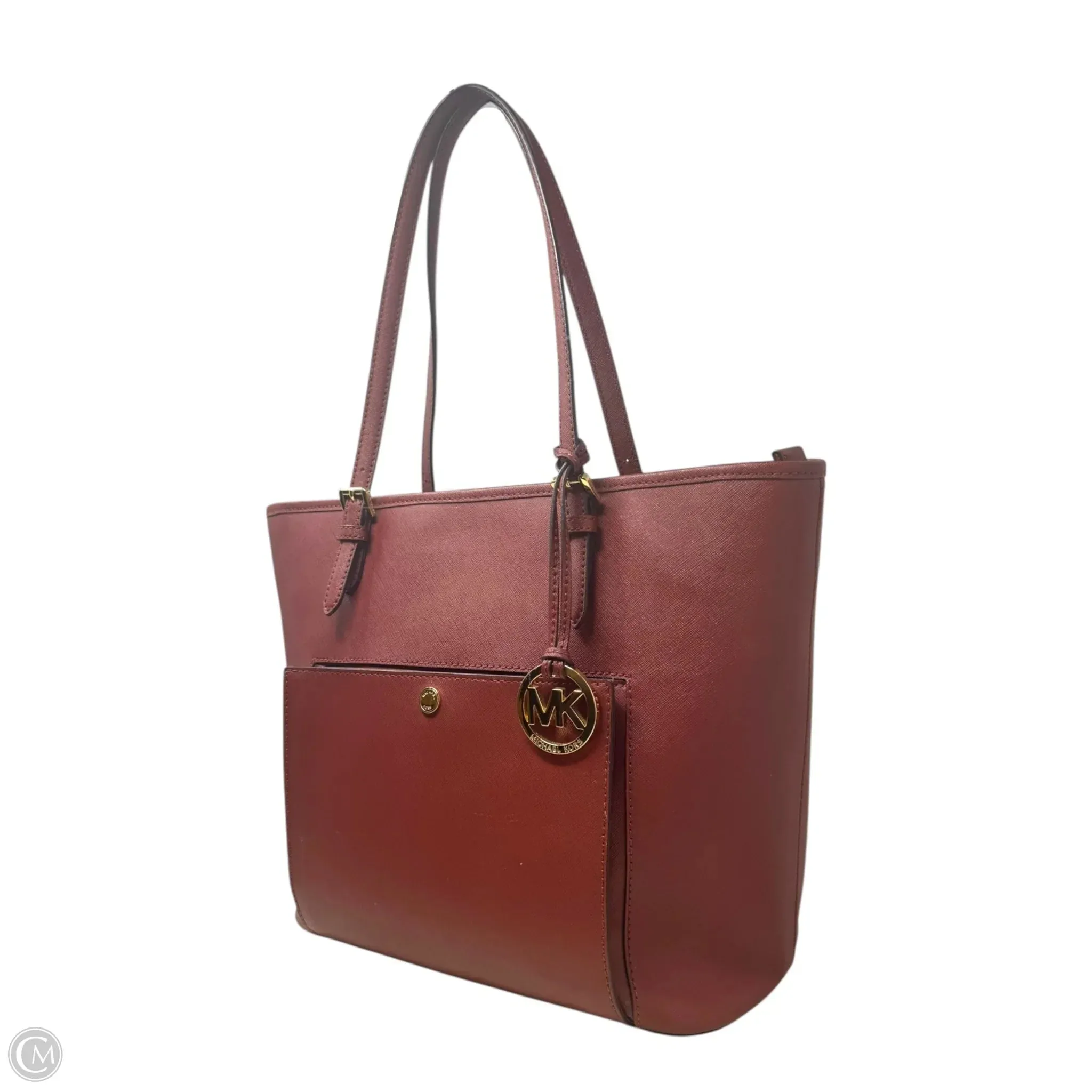 Jet Set Snap Pocket Tote in Brick Designer By Michael Kors  Size: Medium