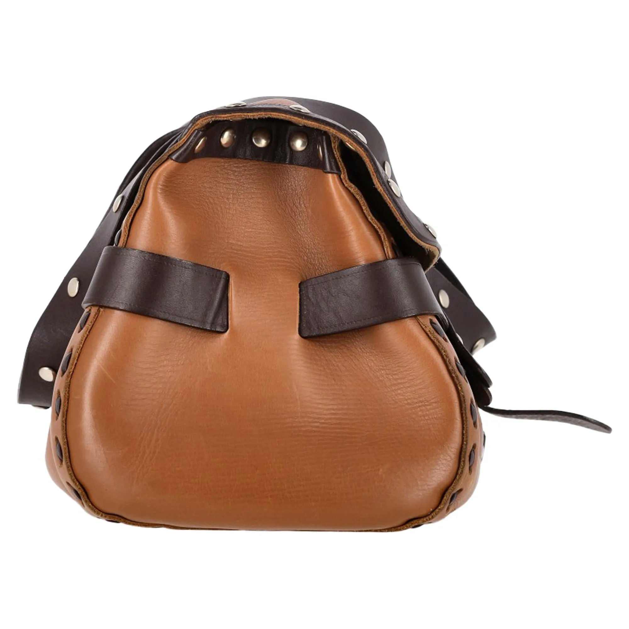 Jimmy Choo Vintage Studded Shoulder Bags in Brown Leather