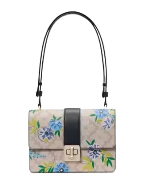 Kate Spade New York Spade Flower Floral Small Flap Shoulder Bag