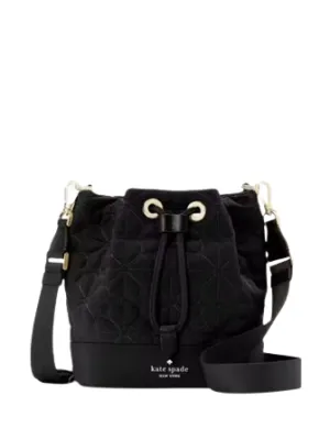 Kate Spade New York Spade Flower Quilted Nylon Bucket Bag