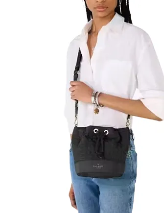Kate Spade New York Spade Flower Quilted Nylon Bucket Bag