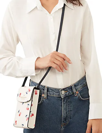 Kate Spade New York Staci Cherry North South Flap Phone Crossbody