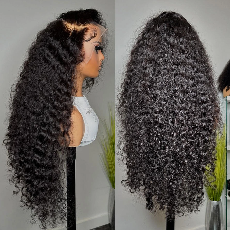 KNOT-FREE - 13x6 Skin Melt Lace Preplucked Human Hair Frontal Wig | Loose Curls