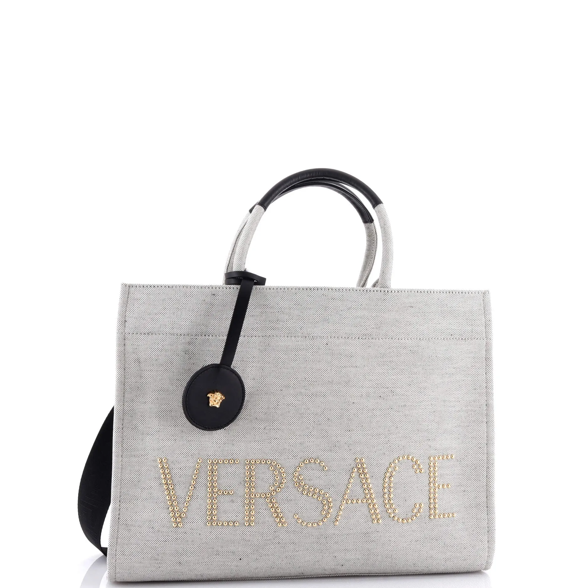 La Medusa Tote Studded Canvas Large