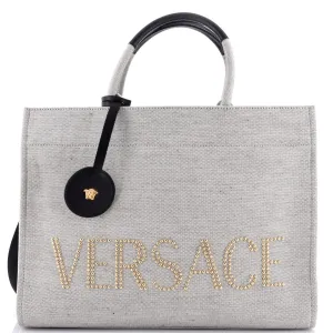 La Medusa Tote Studded Canvas Large