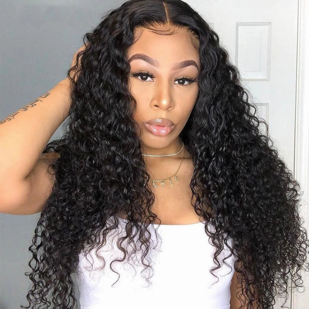 Laila | Diamond Fake Scalp 13X6 Human Hair Lace Front Wig | Water Wave