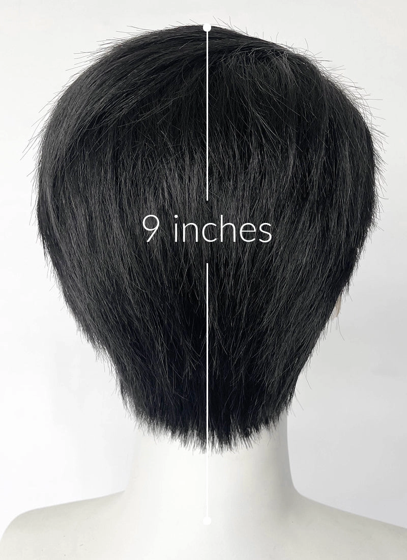 League of Legends LOL Arcane Jayce Talis Black Straight Lace Front Synthetic Men's Wig LF8023