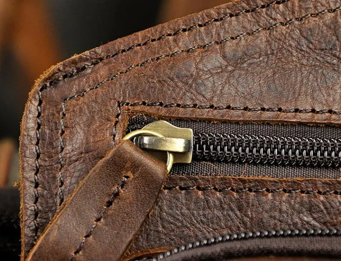 Leather Mens Chest Bag Sling Bag Sling Shoulder Bag Sling Backpacksfor men
