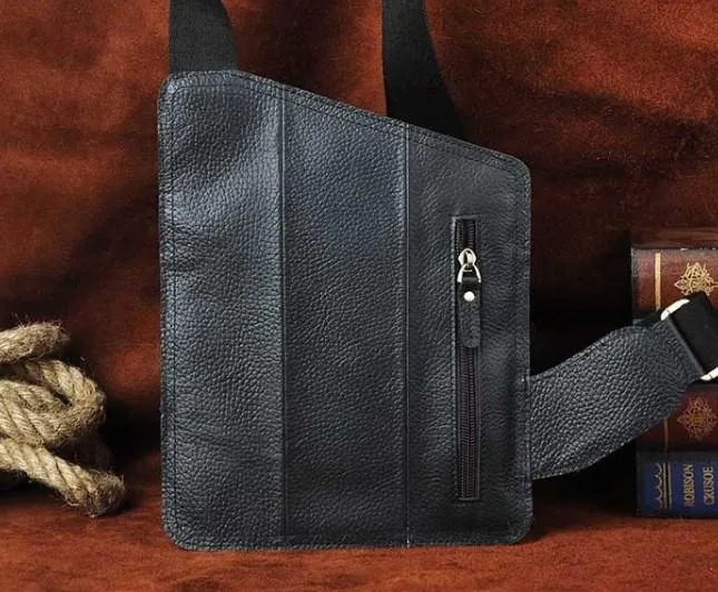 Leather Mens Chest Bag Sling Bag Sling Shoulder Bag Sling Backpacksfor men