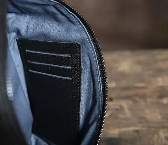 Leather Mens Cool Chest Bag Sling Bag Shoulder Sling Bag Travel Sling Bag for men