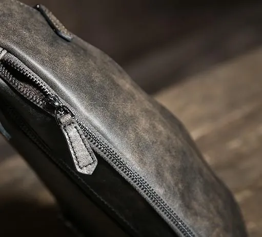 Leather Mens Cool Chest Bag Sling Bag Shoulder Sling Bag Travel Sling Bag for men