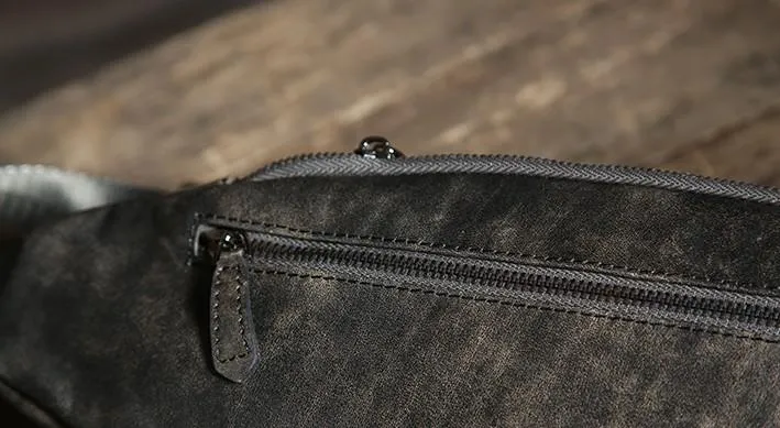 Leather Mens Cool Chest Bag Sling Bag Shoulder Sling Bag Travel Sling Bag for men