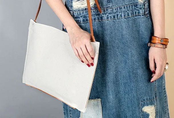 Leather Shoulder Bag Messenger Bag Canvas Bag Shoulder Bag Purse For Women