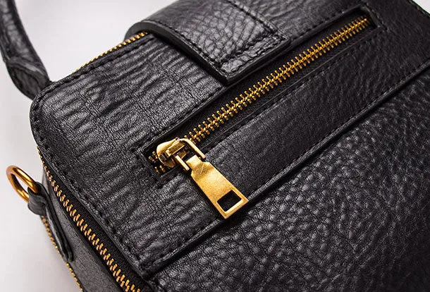 Leather Womens Handbag Square Shoulder Bag Purse For Women