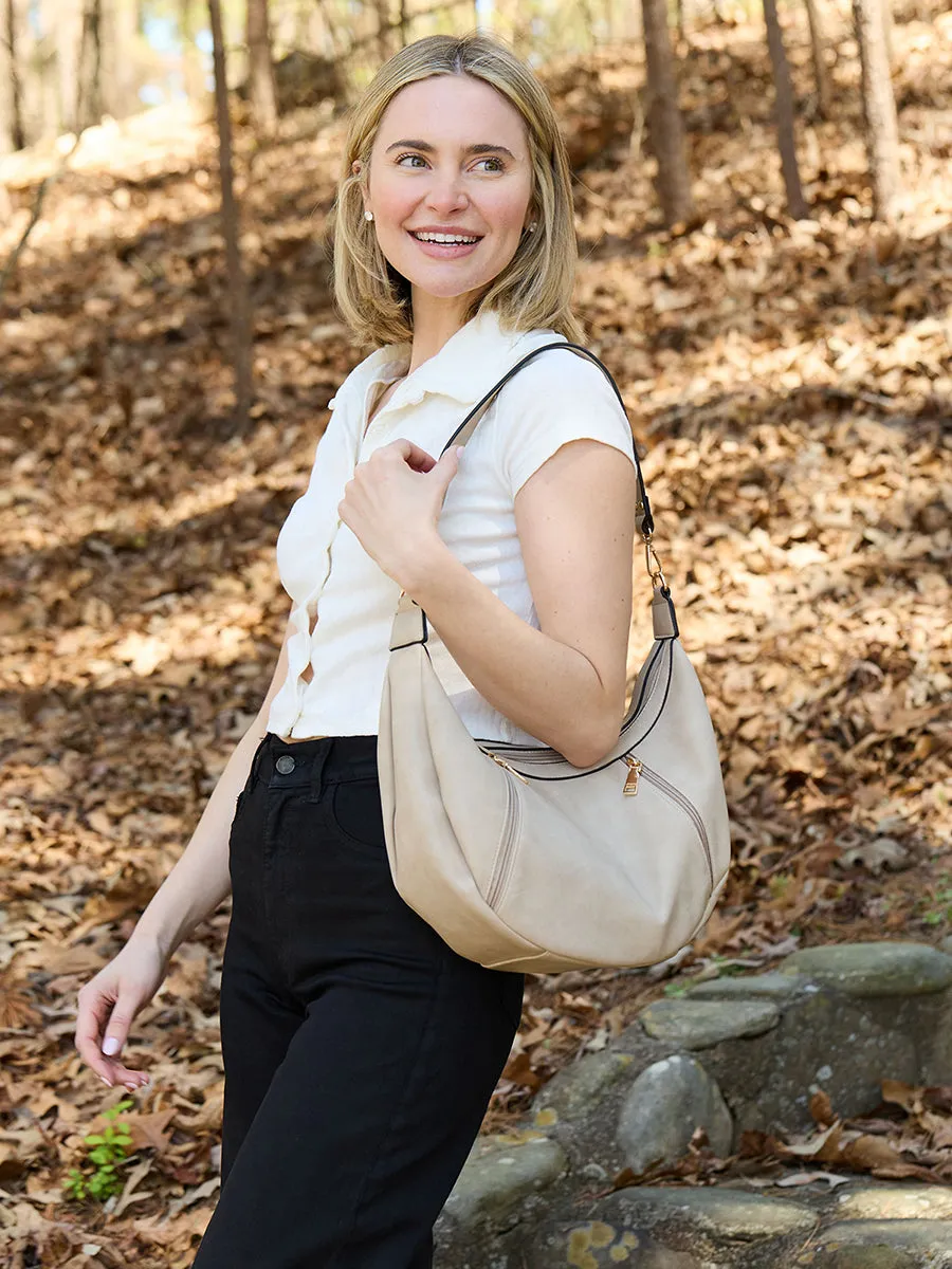 Lee Vegan Crescent Shoulder Bag