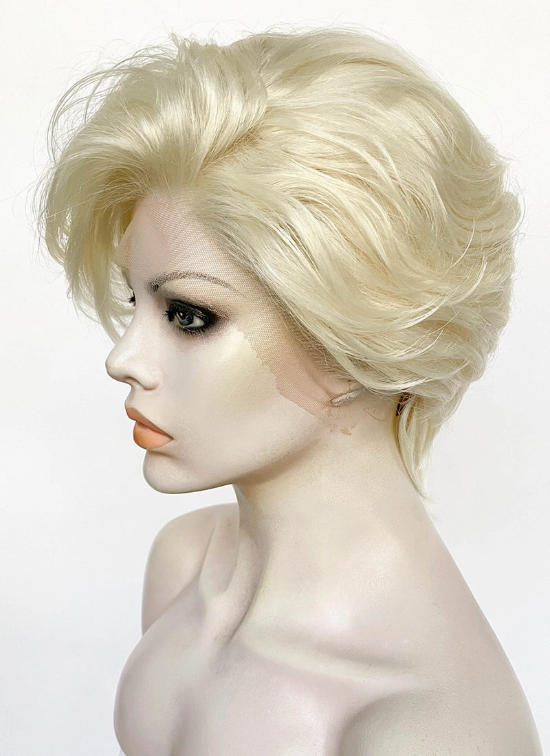Light Blonde Wavy Lace Front Synthetic Hair Wig LF8018