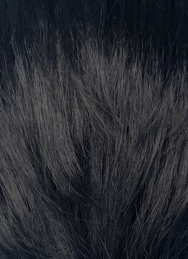 Like a Dragon Kazuma Kiryu Black Straight Slicked Back Lace Front Synthetic Men's Wig LF6010B