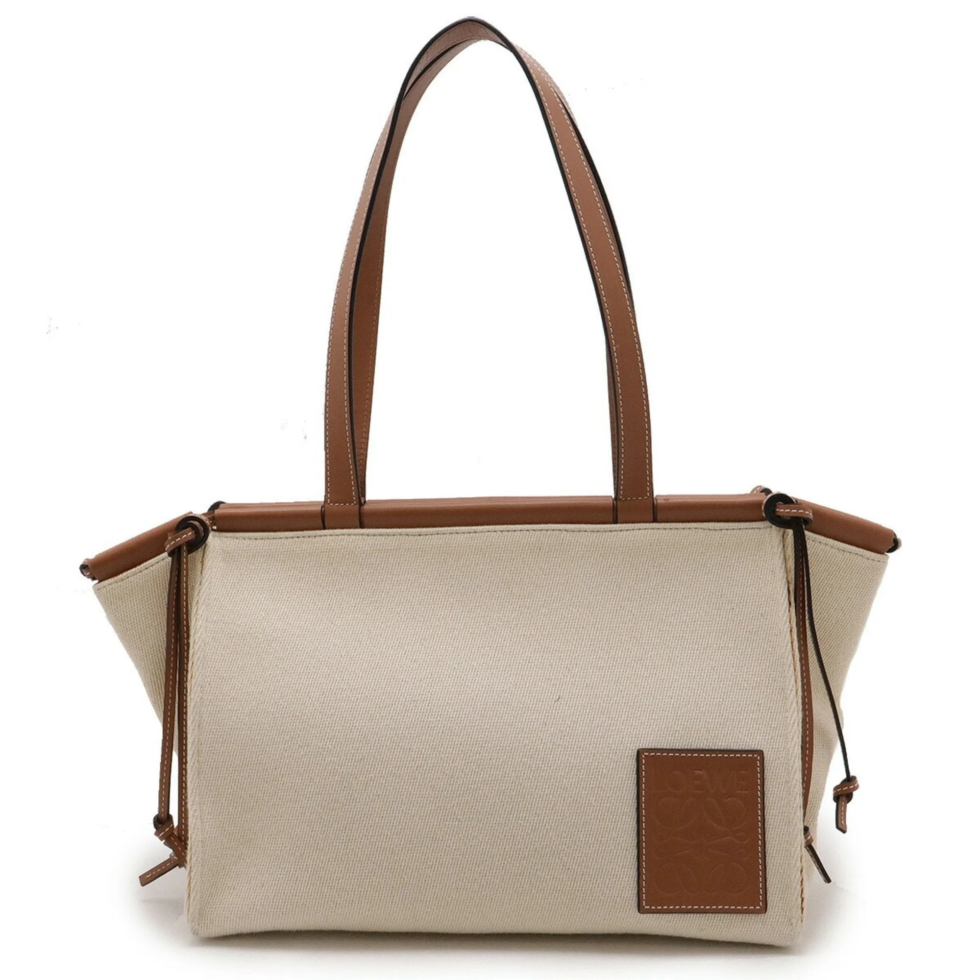 Loewe  Canvas Leather Shoulder Bag Tote Bag (Pre-Owned)