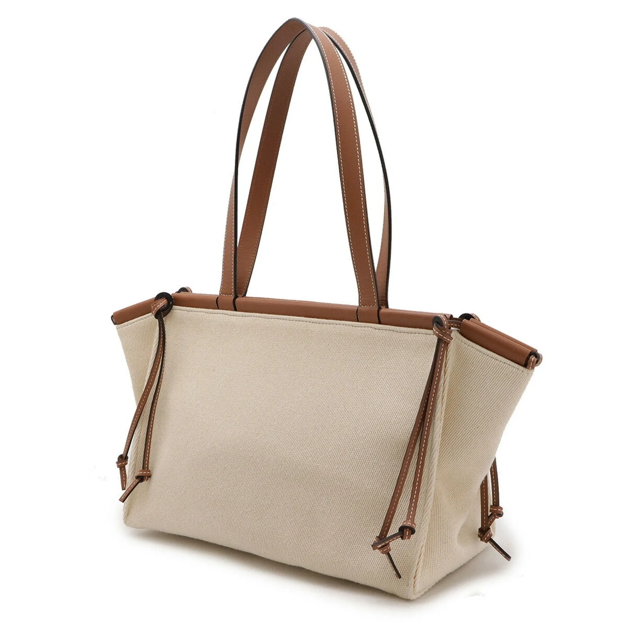 Loewe  Canvas Leather Shoulder Bag Tote Bag (Pre-Owned)