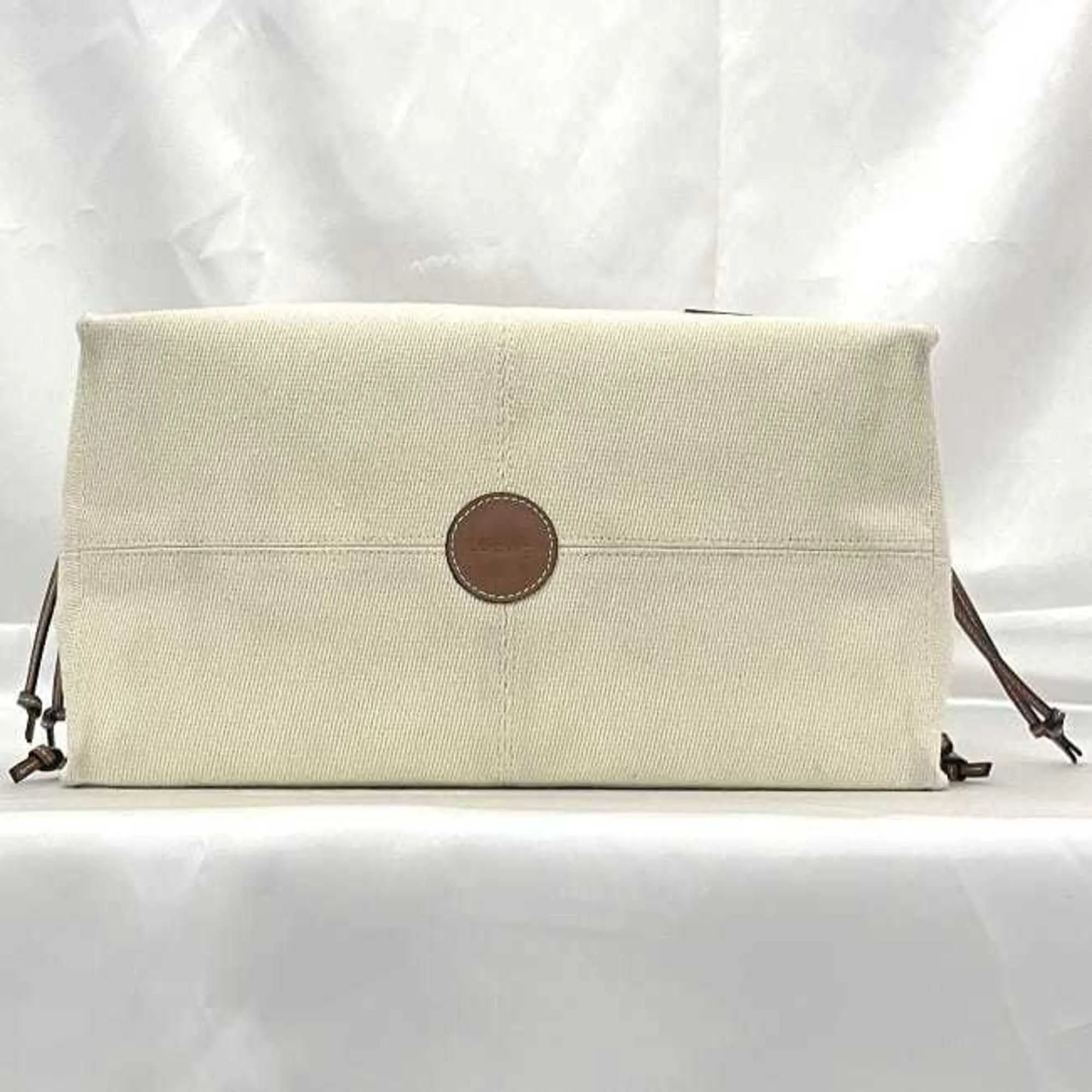 Loewe  Canvas Leather Tote Bag (Pre-Owned)